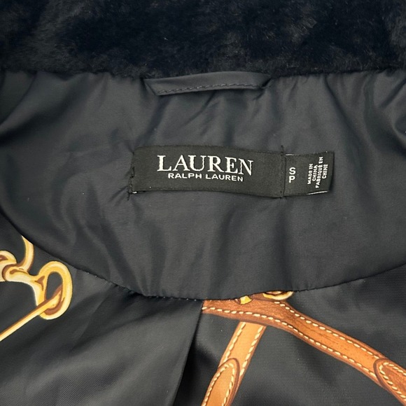 Lauren Ralph Lauren Black Label Womens S Black Duck Down Quilted Puffer Jacket - Picture 4 of 12